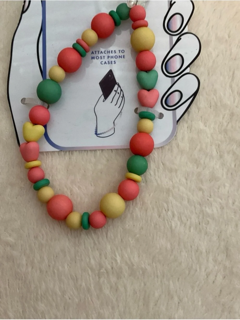 phone charm playful multicolor
